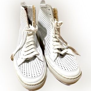 Maison Martin Margiela Leather High-top Sneakers - White - 36.5-37 (6.5-7)